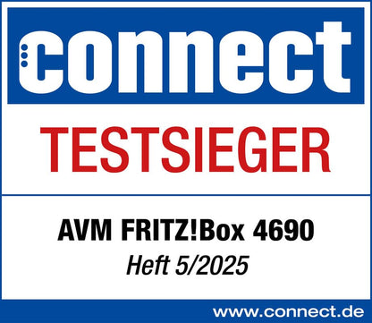 AVM FRITZ!Box 4690 WLAN Mesh Router Wi-Fi 7 7 GBit/s 10G Glasfaser