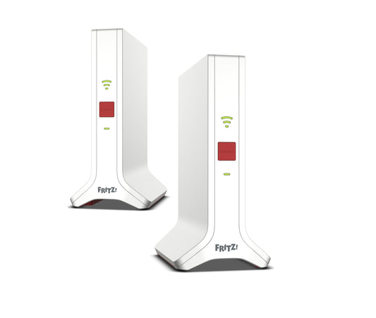 AVM FRITZ!Mesh Set 4200 2er WLAN Repeater Set Wi-Fi 6 4,2 GBit/s 3-5 Räume