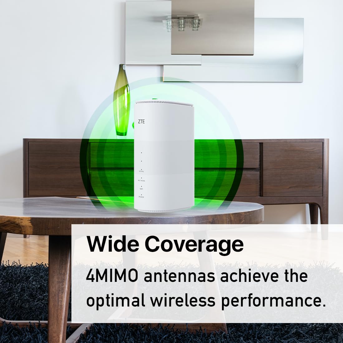 ZTE MC801A HyperBox 5G Router Wi-Fi 6 Unlocked Dual Band 802.11ax Weiß