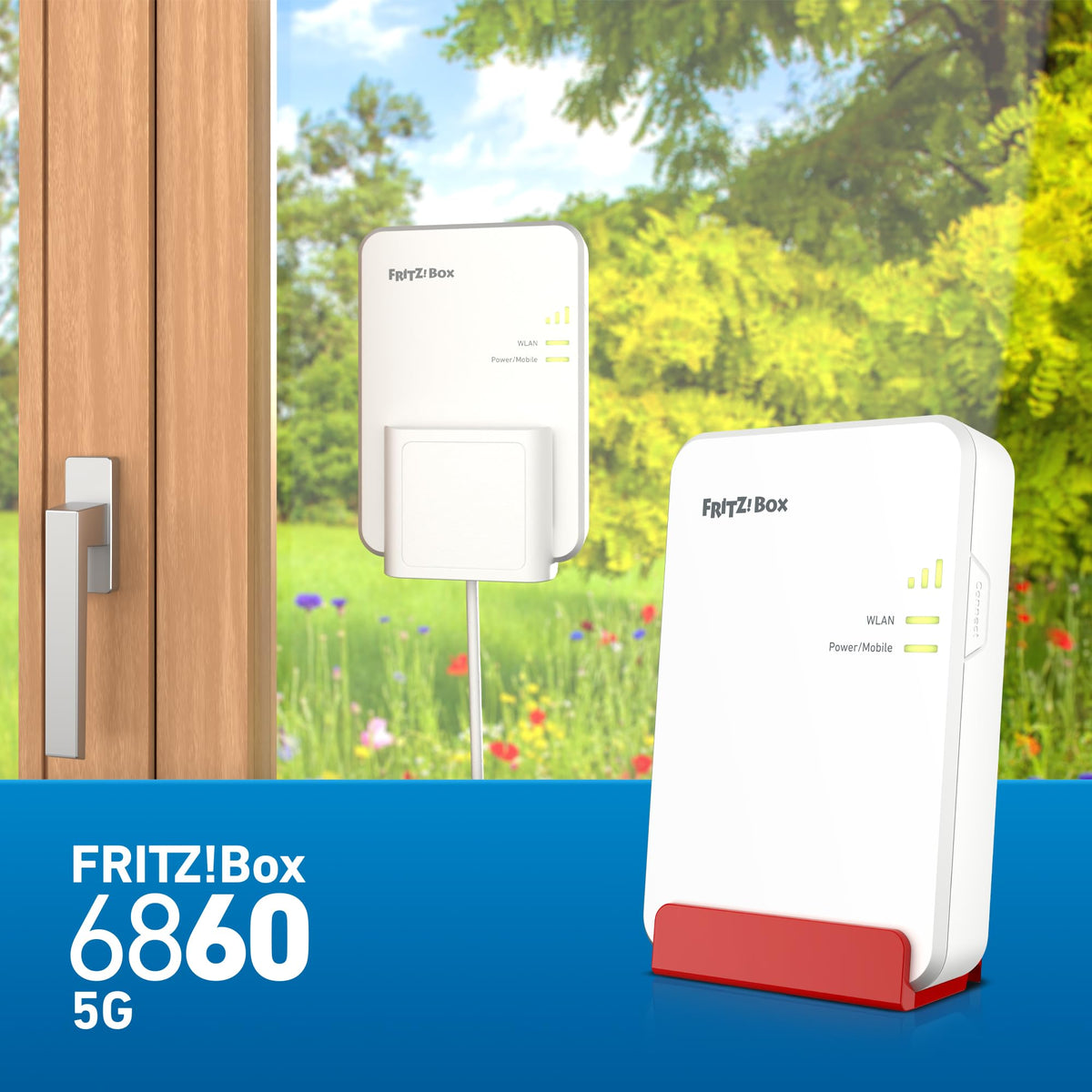 AVM FRITZ!Box 6860 5G Router Indoor Outdoor Wi-Fi 6 3 GBit/s PoE DECT