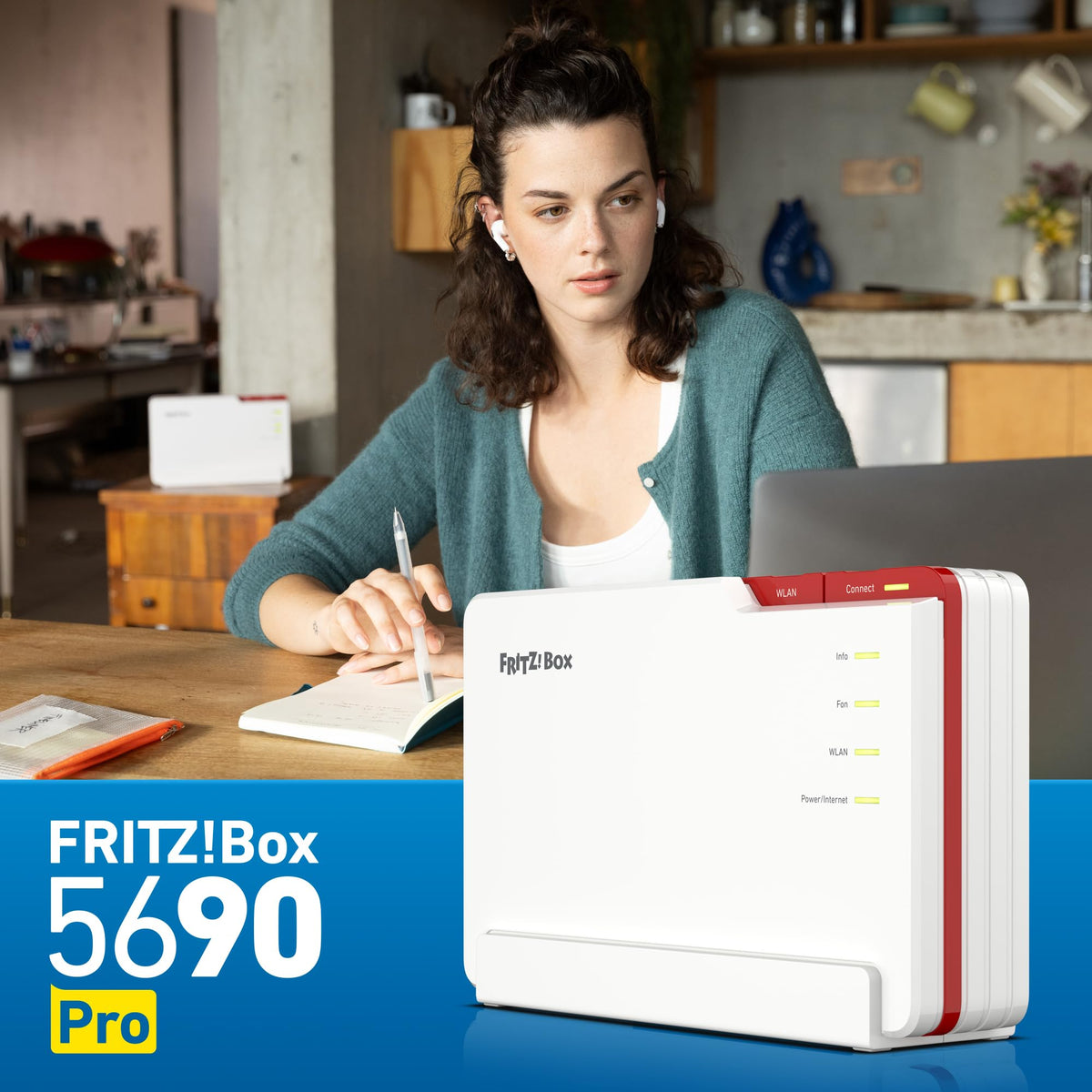 AVM FRITZ!Box 5690 Pro DSL Glasfaser Router Wi-Fi 7 18,5 GBit/s WLAN Mesh