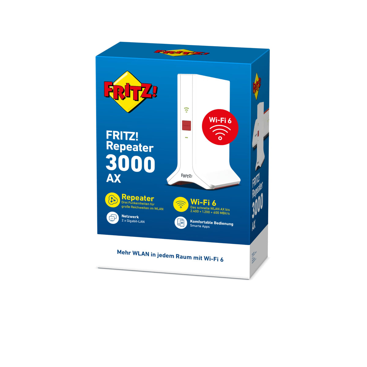 AVM FRITZ!Repeater 3000 AX Triband WLAN Repeater Wi-Fi 6 4200 MBit/s