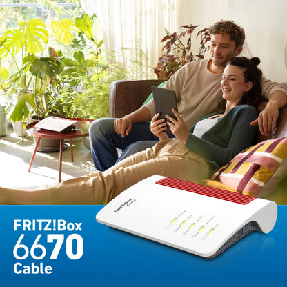 AVM FRITZ!Box 6670 Kabel Router DOCSIS 3.1 Wi-Fi 7 3,6 GBit/s Zigbee